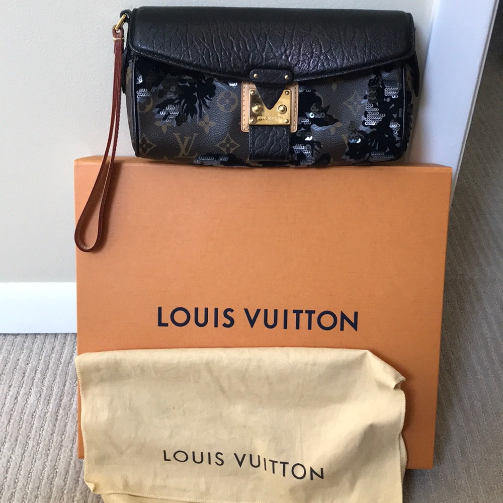 LOUIS VUITTON Monogram Fleur de Jais Manege Bag - Picture 2 of 7